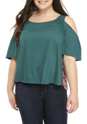 belk plus size tops