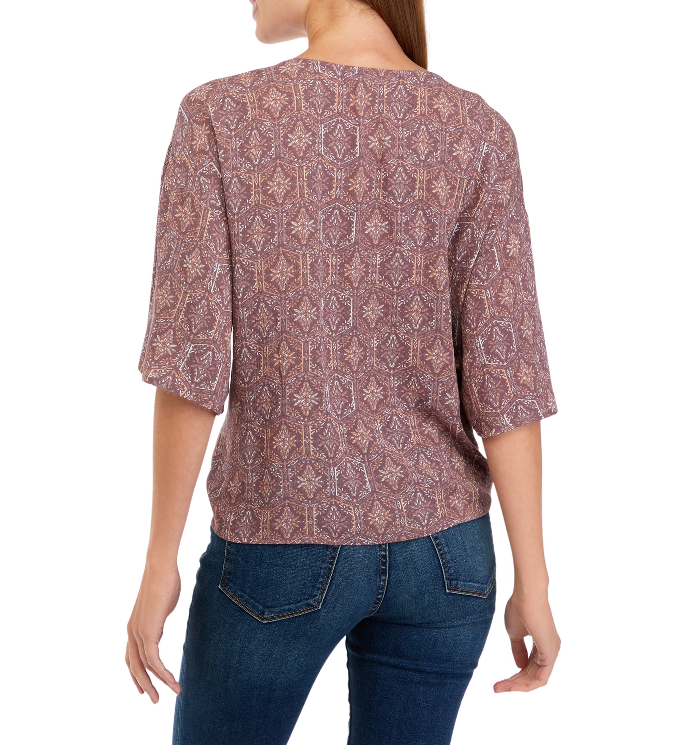 Juniors Dolman Tie Front Top