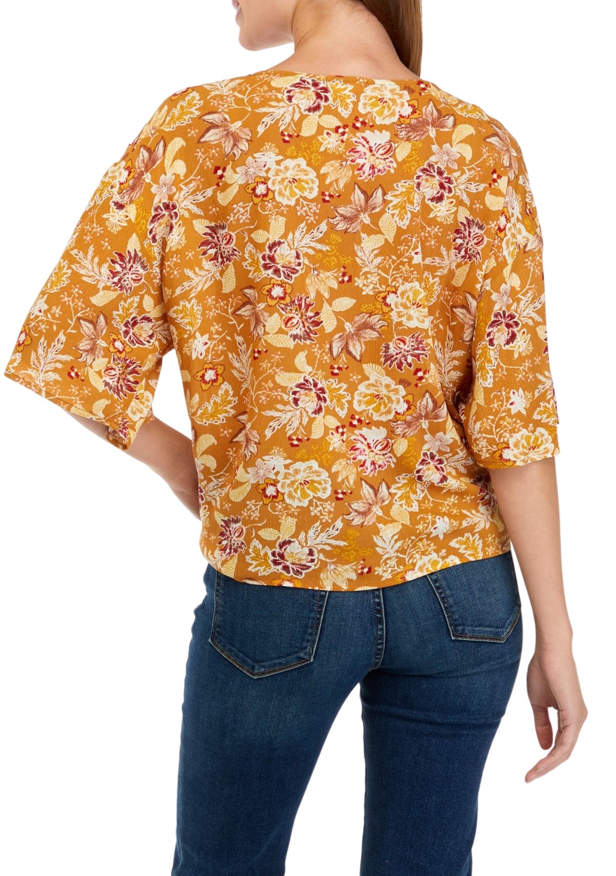 Juniors Dolman Tie Front Top