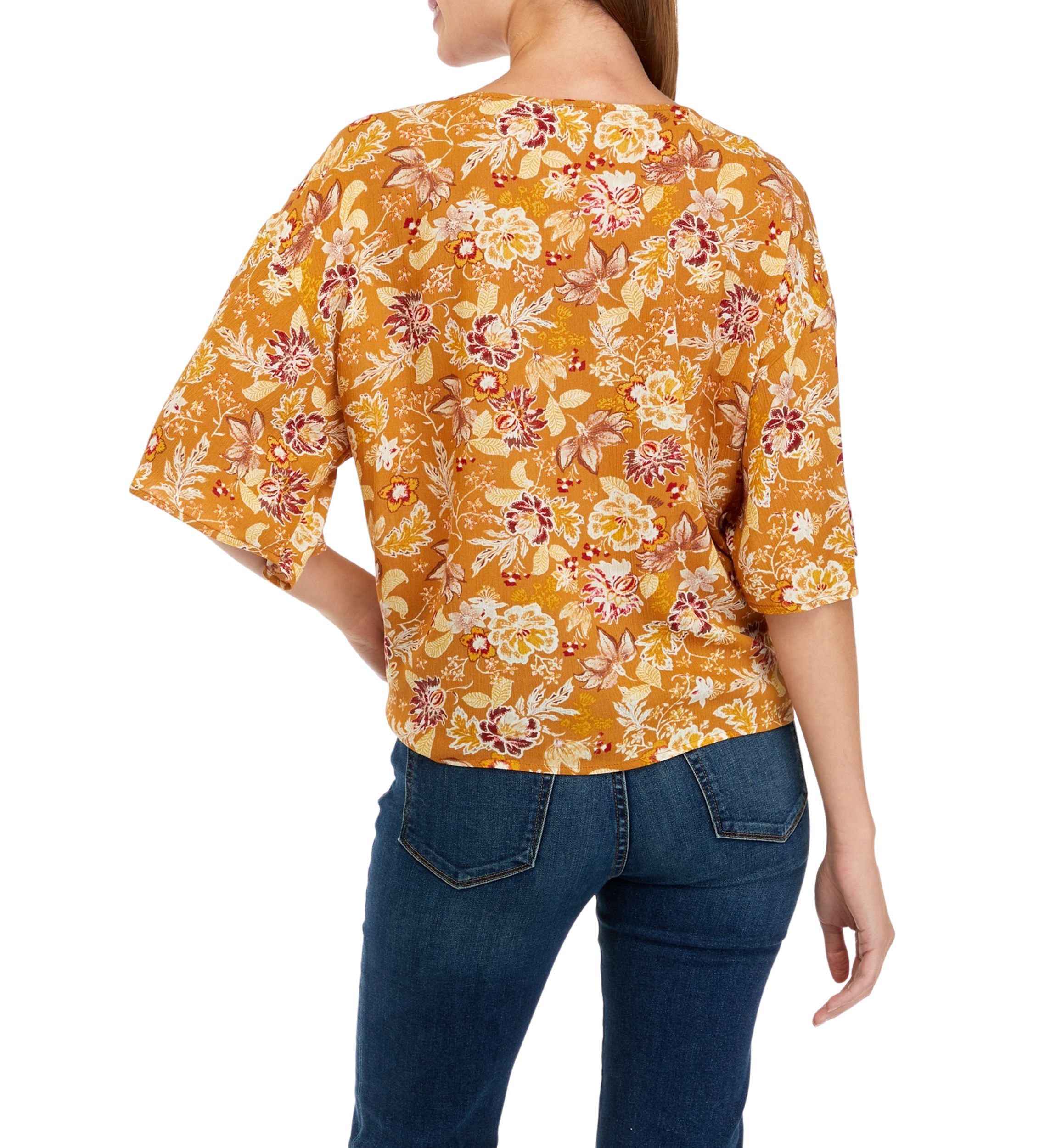 Juniors Dolman Tie Front Top