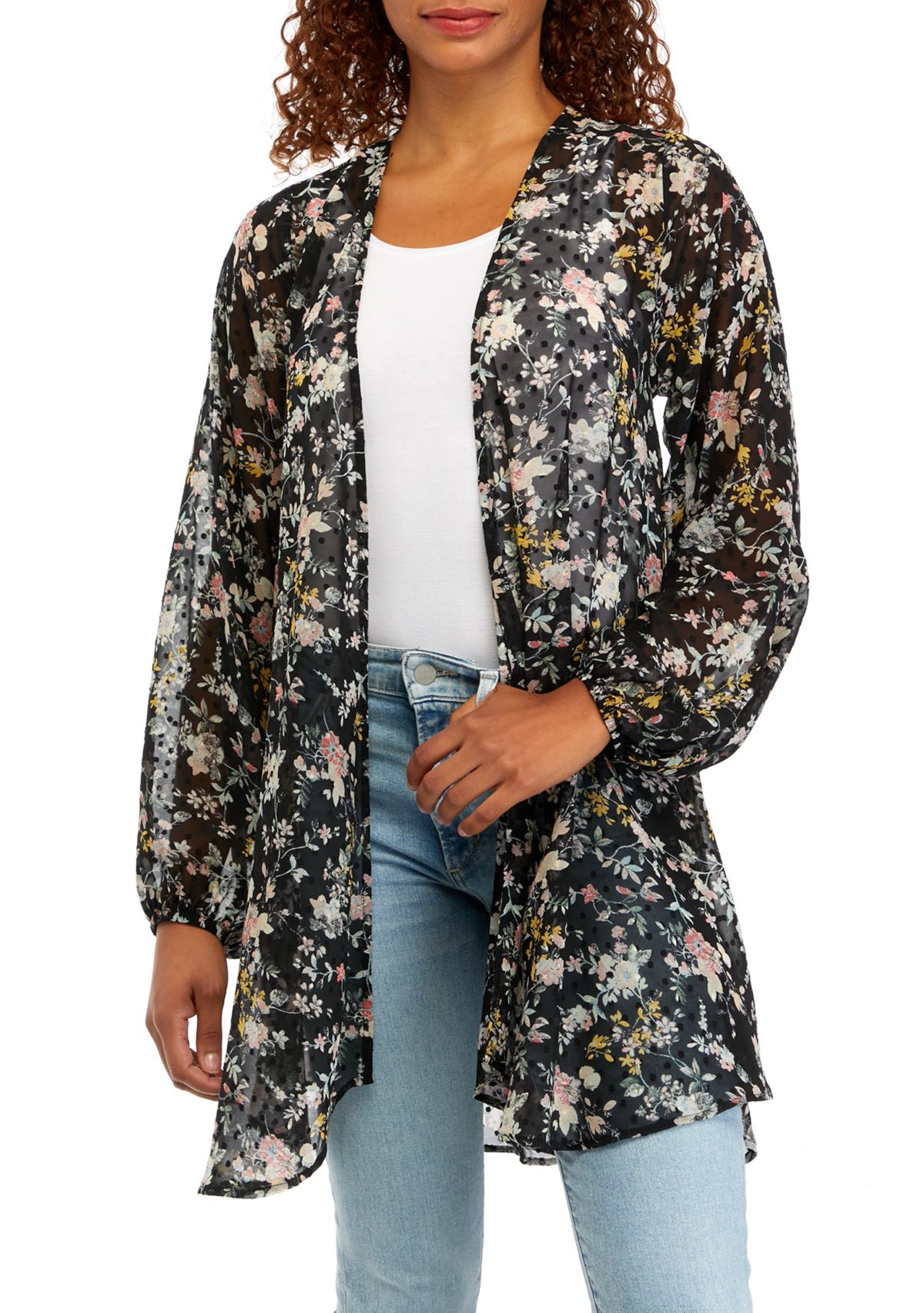 Juniors Printed Kimono