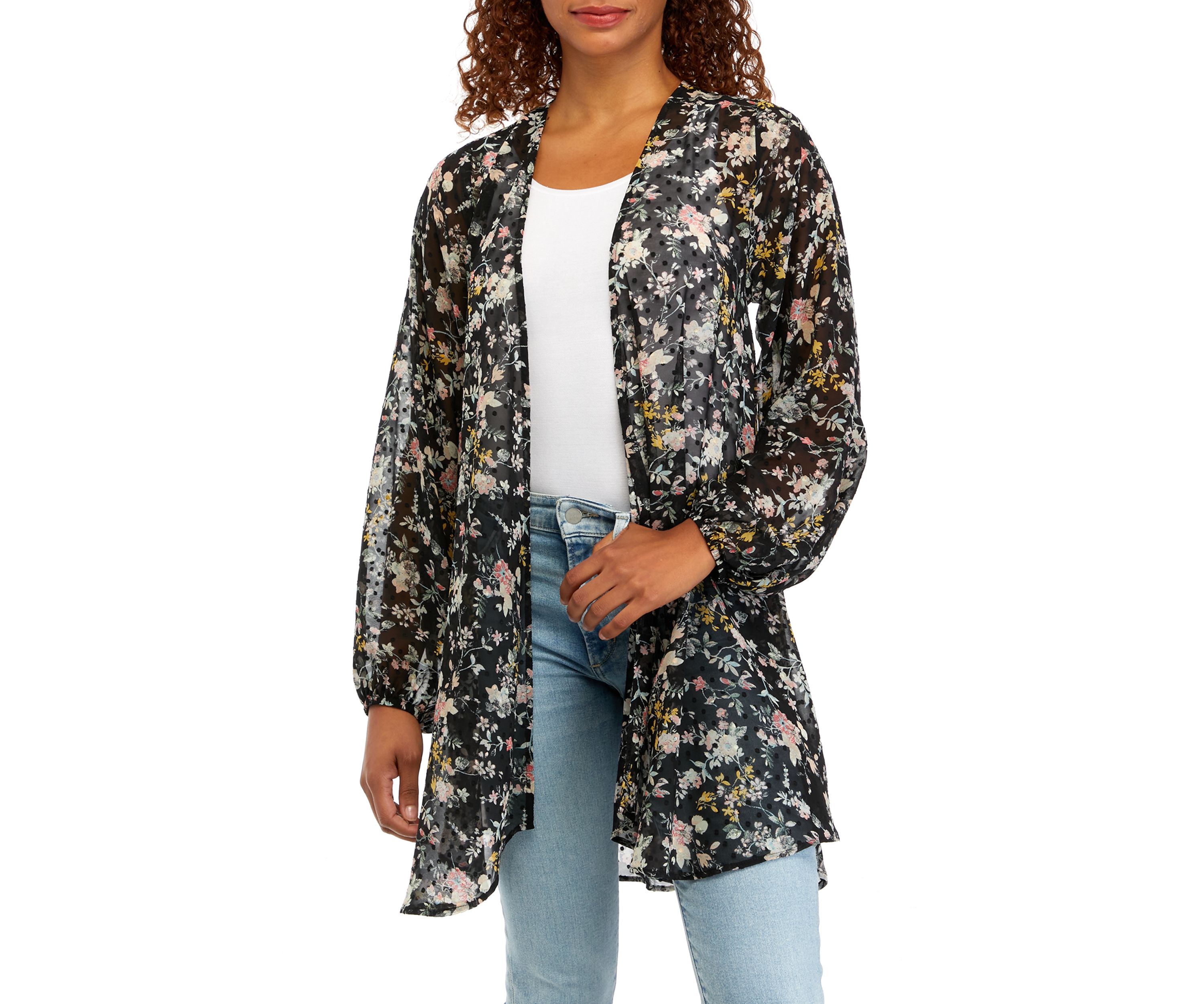 Juniors Printed Kimono