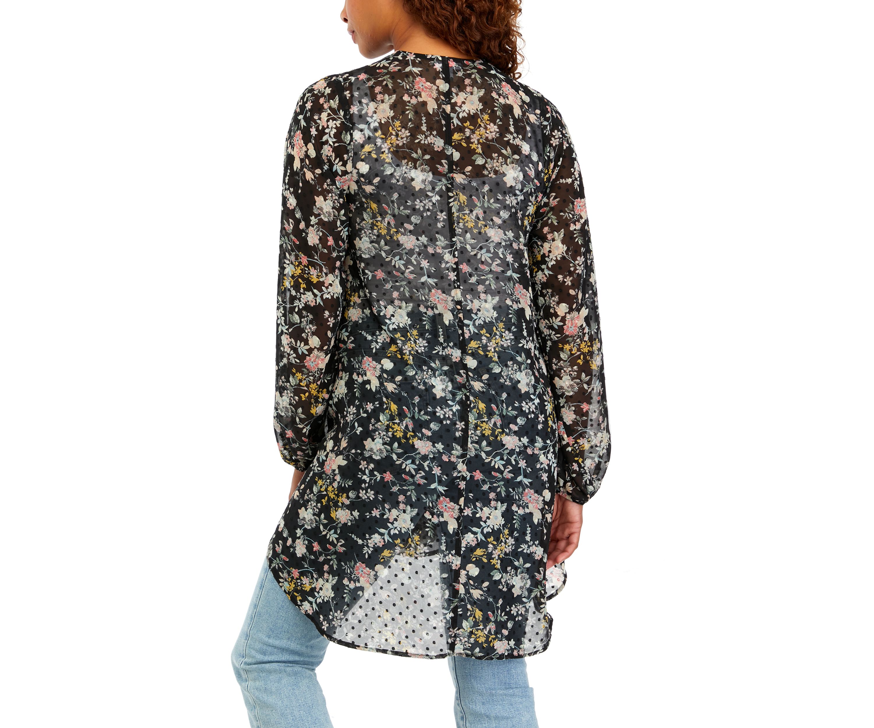 Juniors Printed Kimono