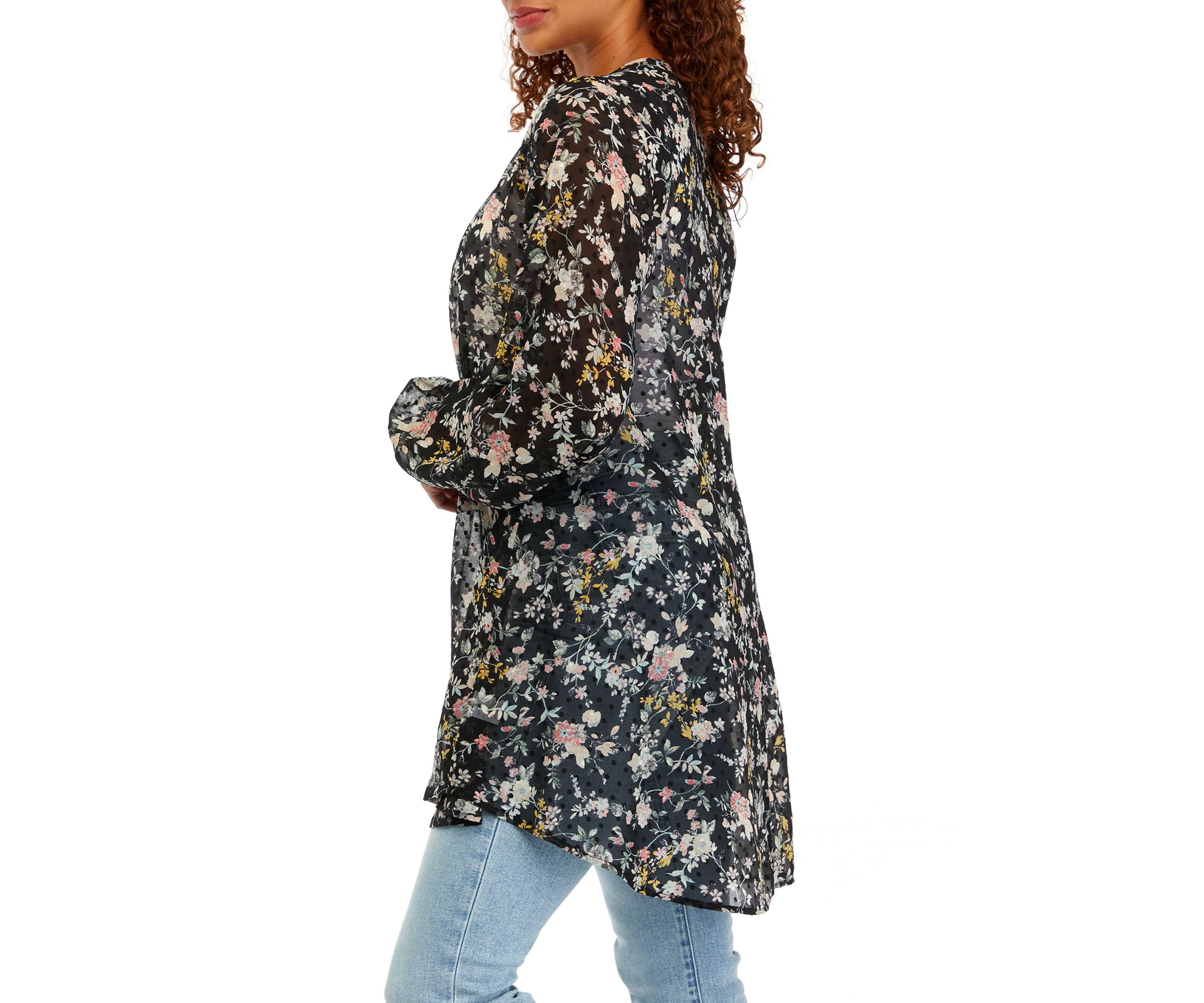 Juniors Printed Kimono