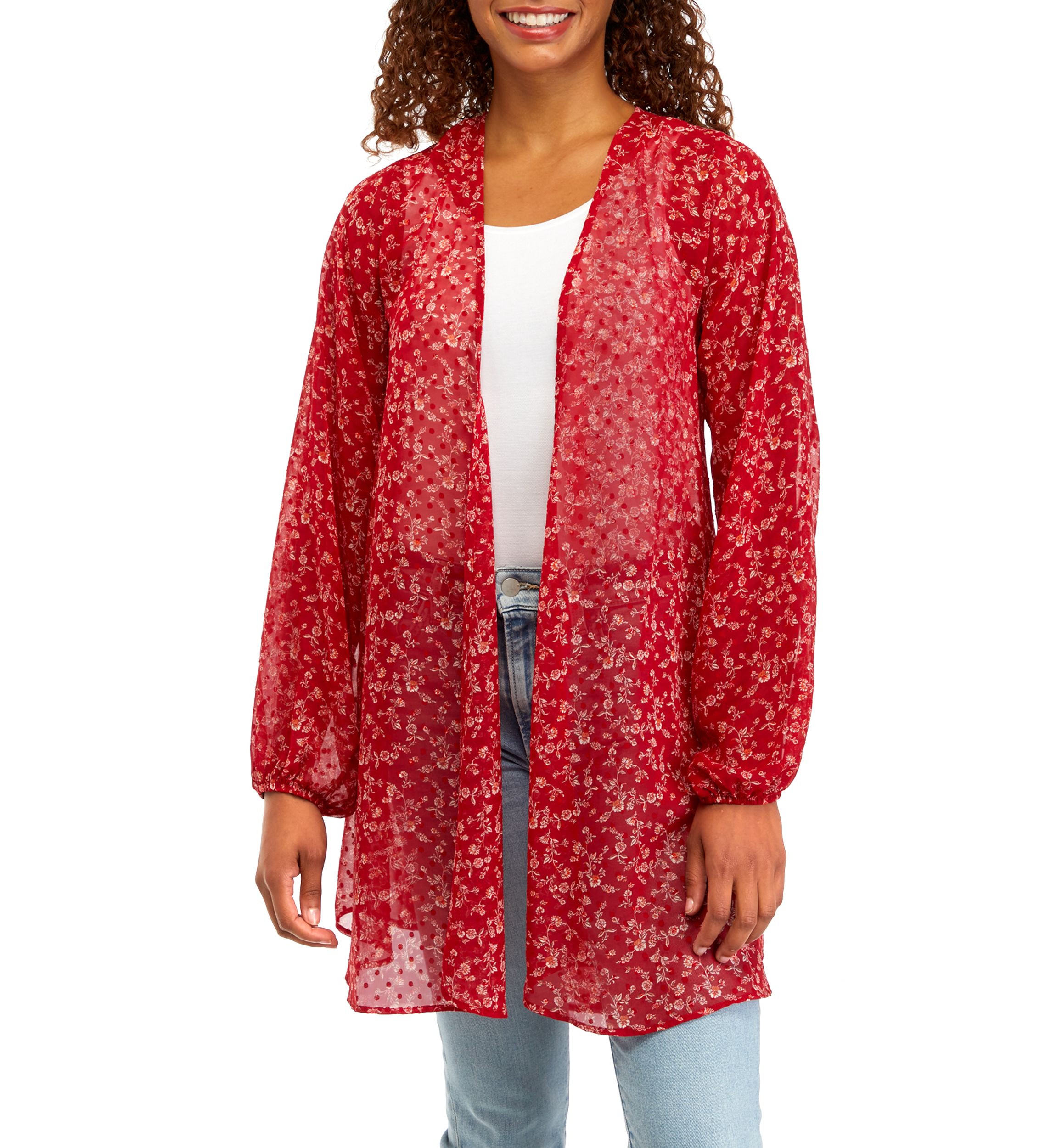 Juniors Printed Kimono