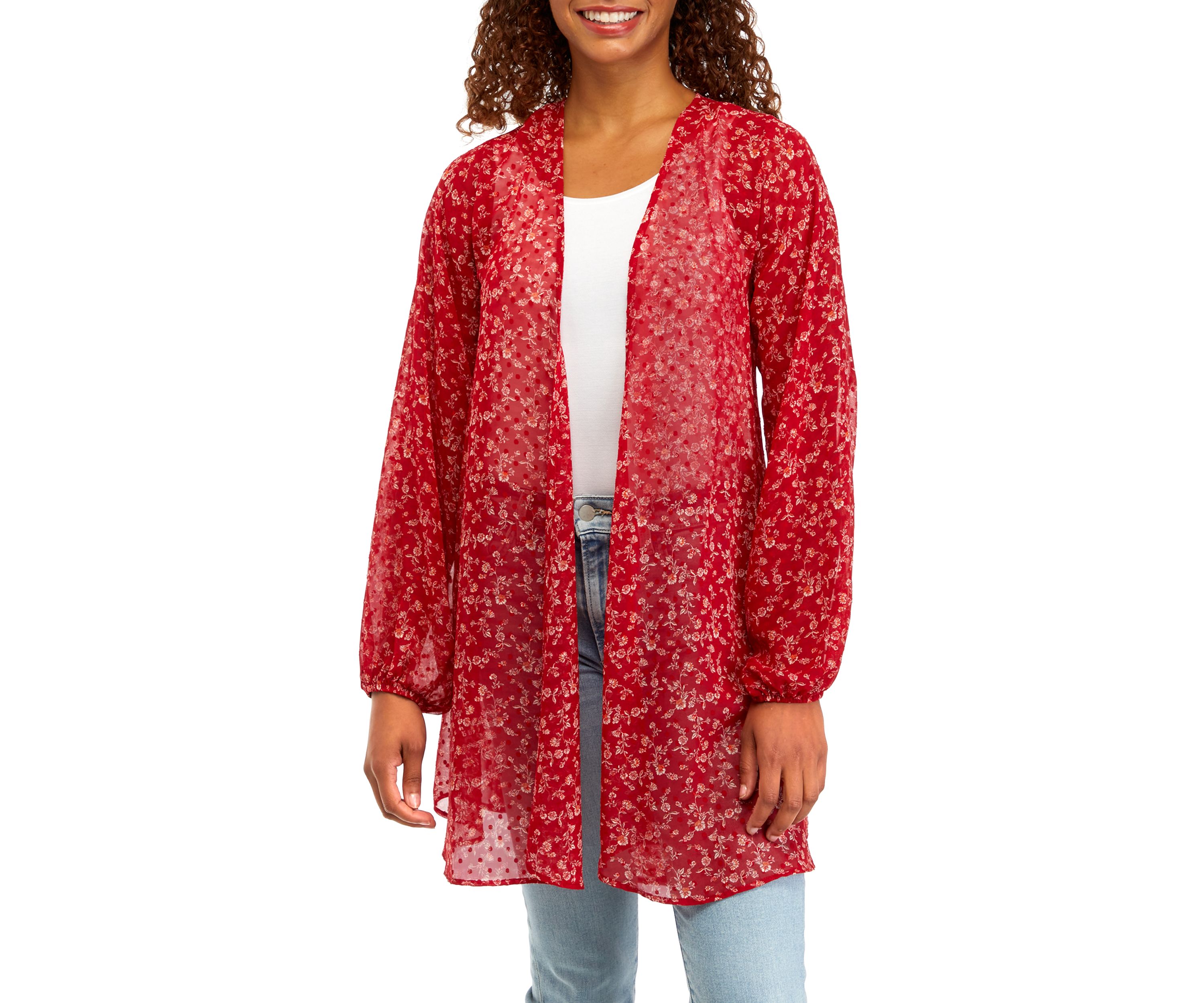 Juniors Printed Kimono