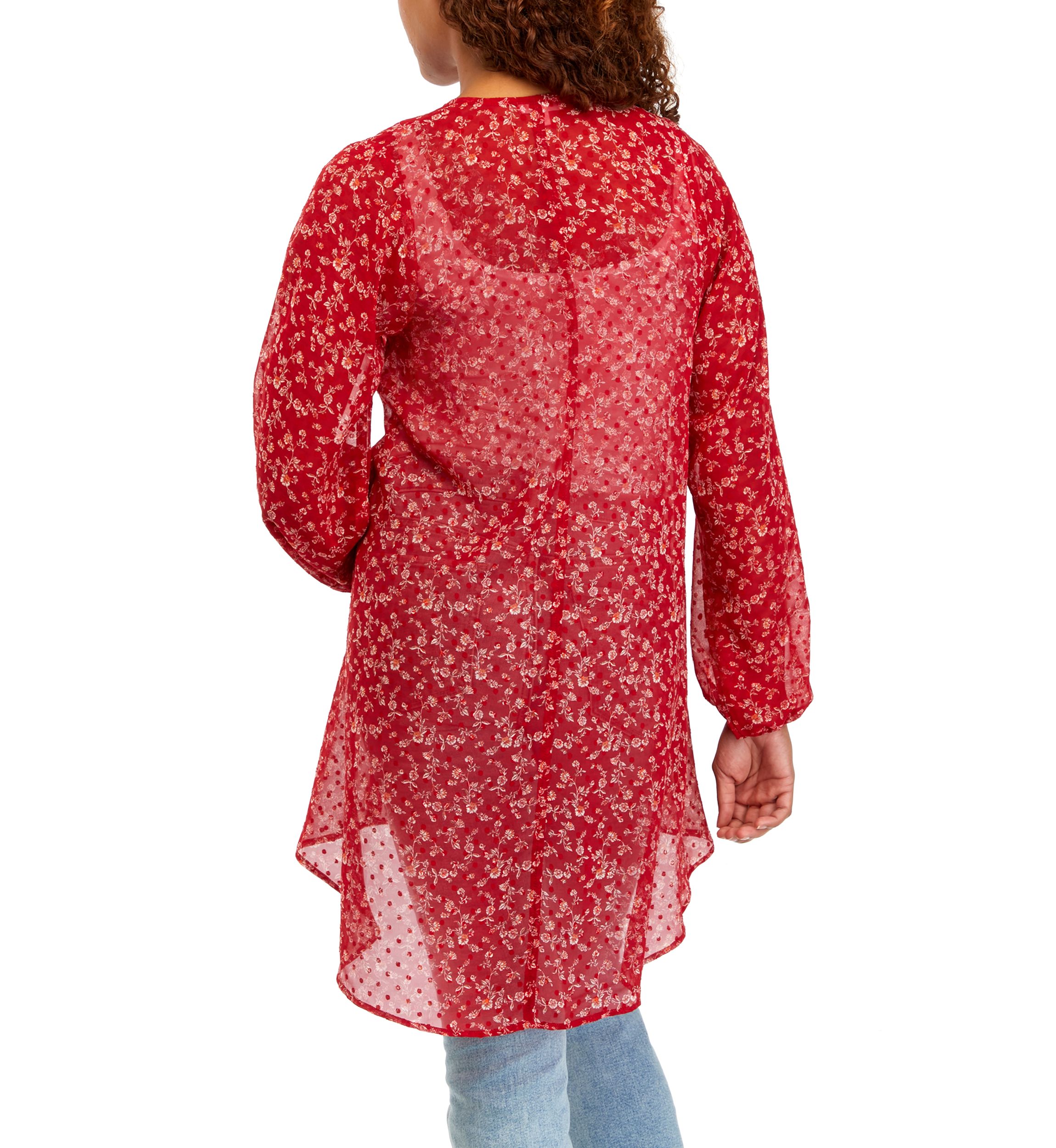 Juniors Printed Kimono
