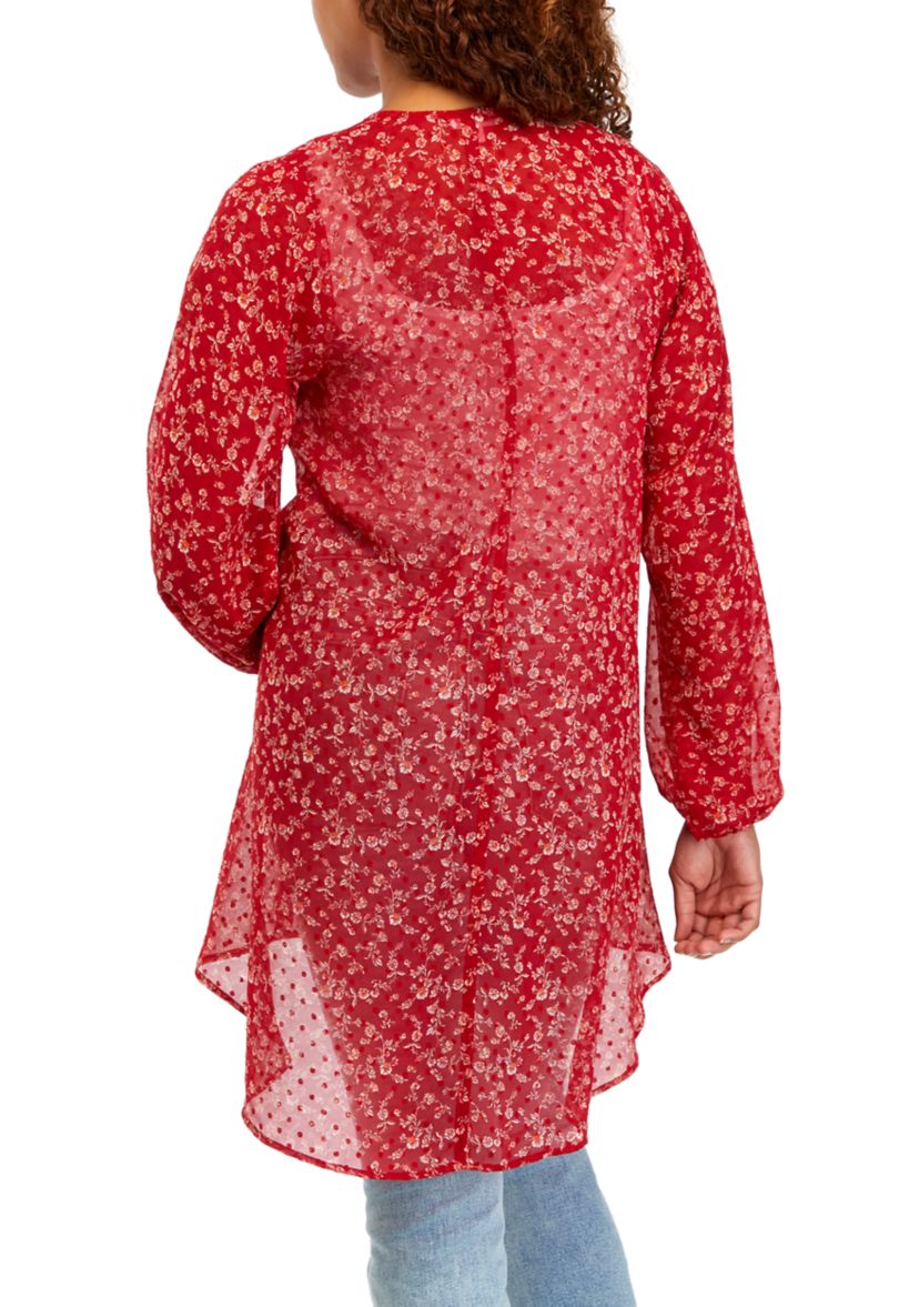 Juniors Printed Kimono