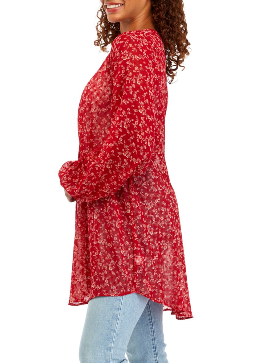 Juniors Printed Kimono