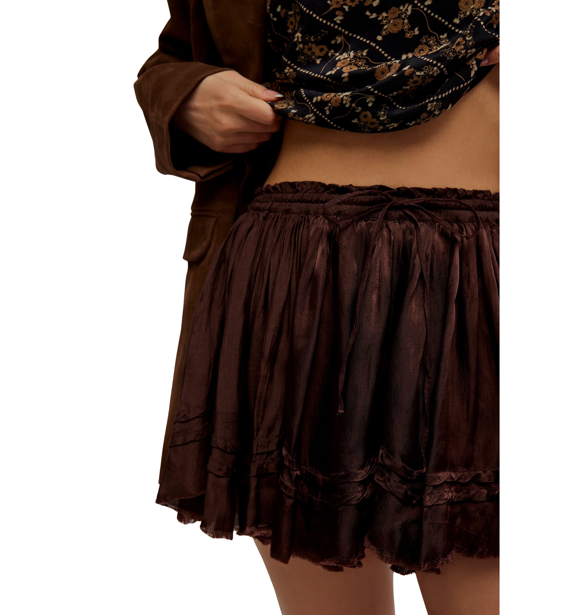 FP One Third Charm Shine Mini Skirt