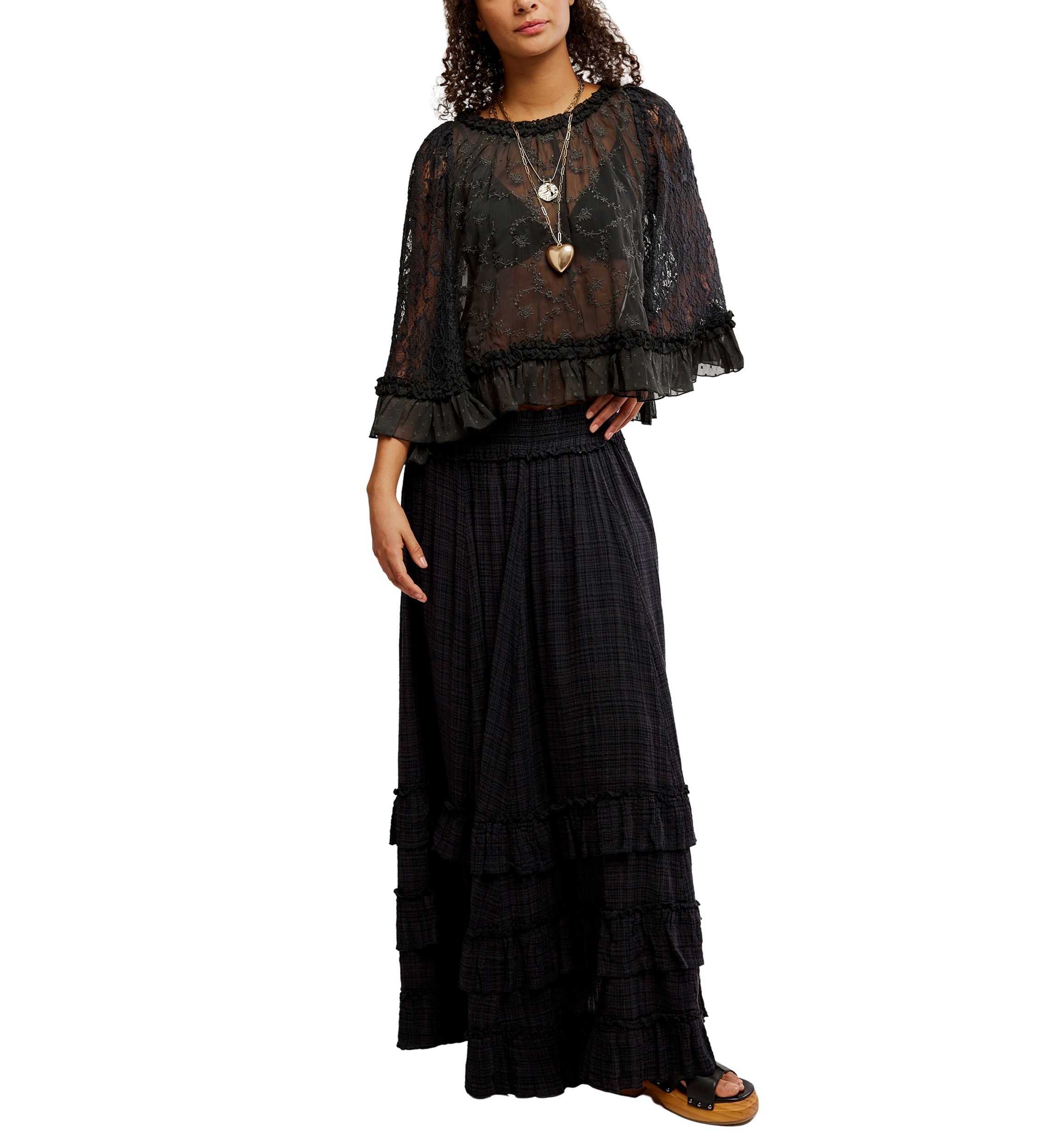 FP One Brynn Printed Maxi Skirt