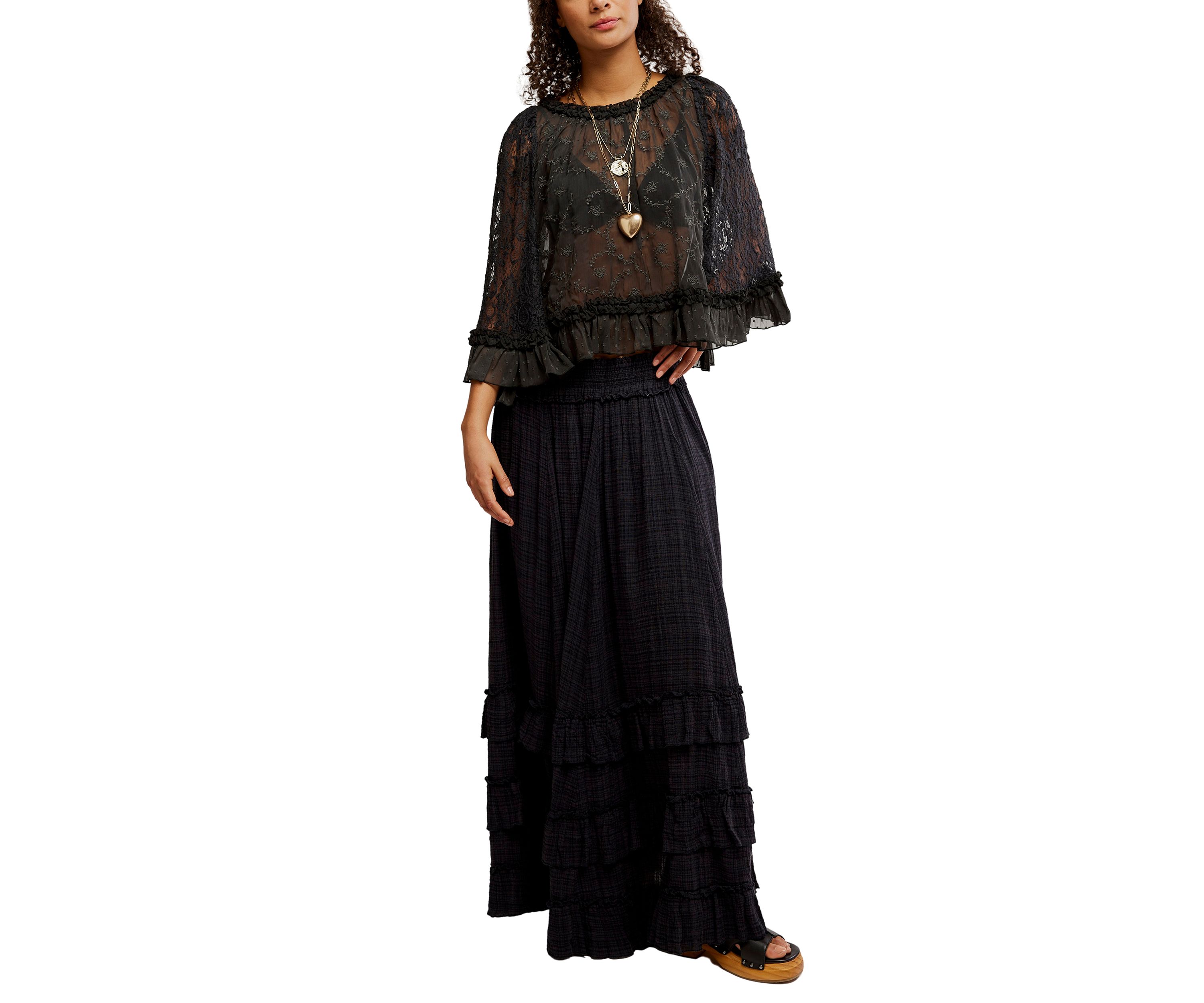 FP One Brynn Printed Maxi Skirt