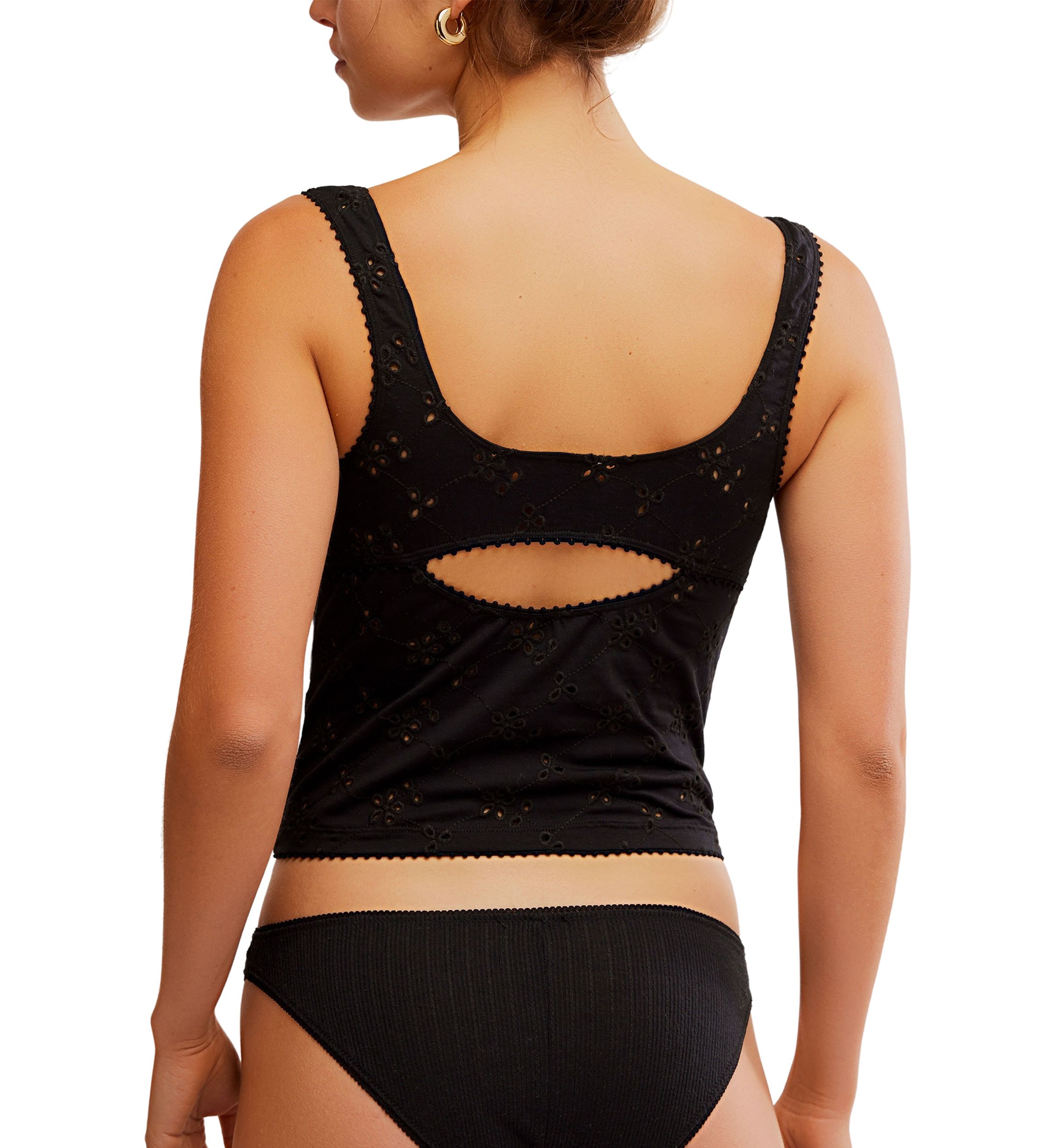 Full Bloom Eyelet Cami