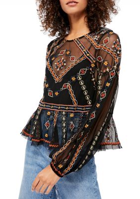 free people mesh shirt