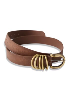 Free People Women's Rori Leather Belt, M/L