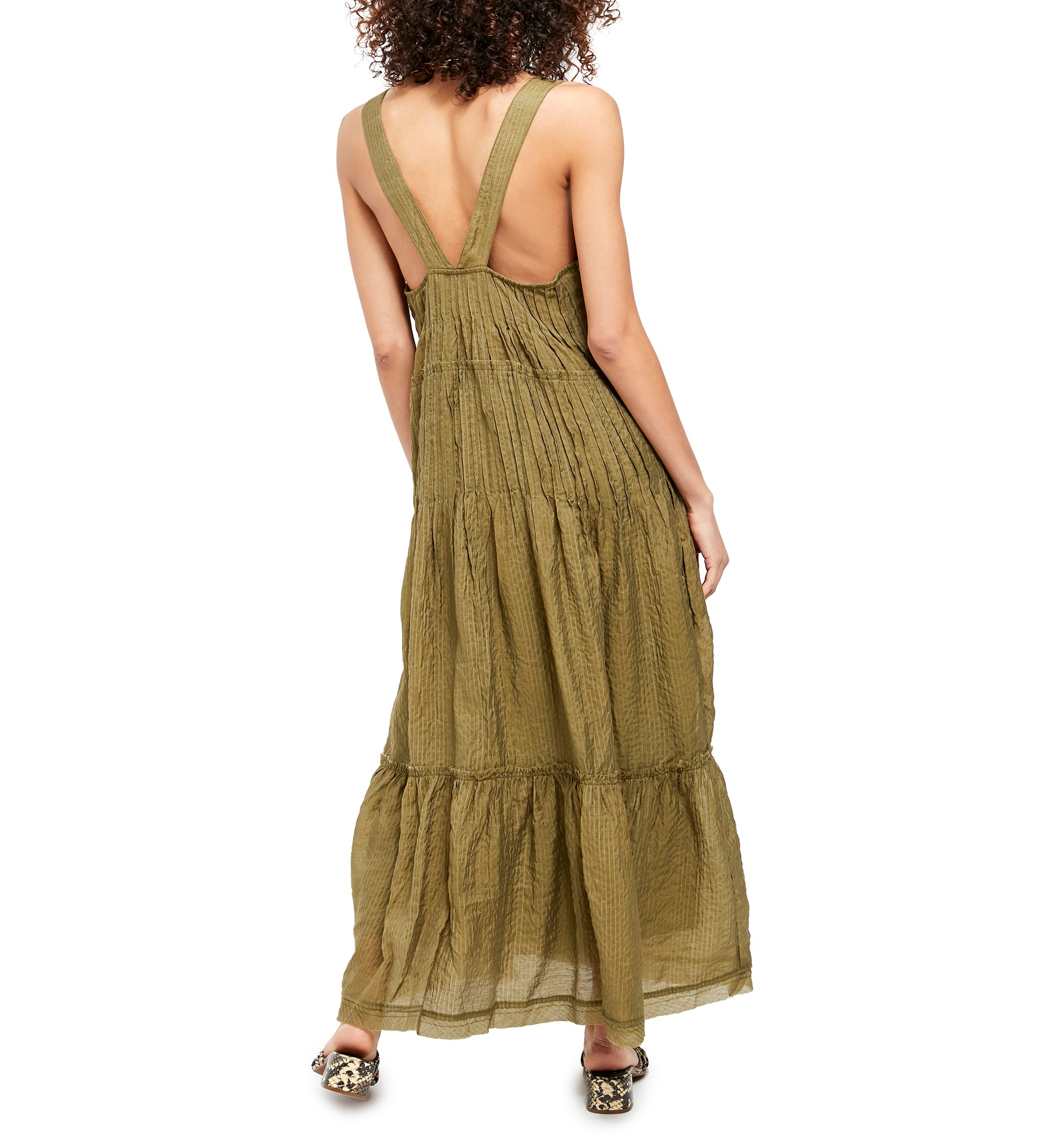 Frankie Pintuck Maxi Dress