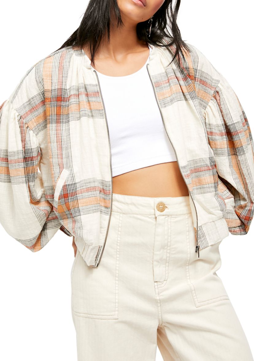 MATTIE PLAID BOMBER