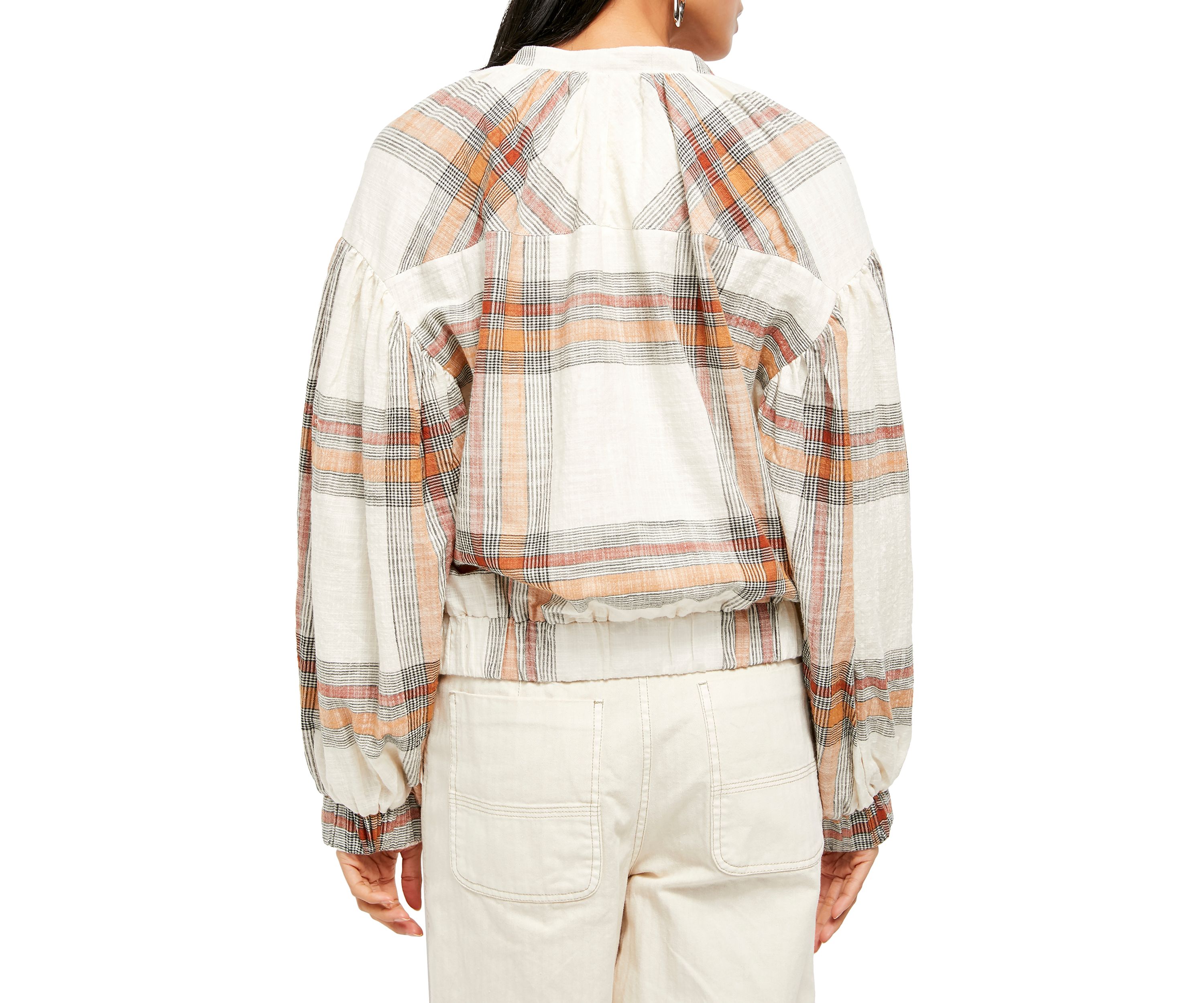 MATTIE PLAID BOMBER
