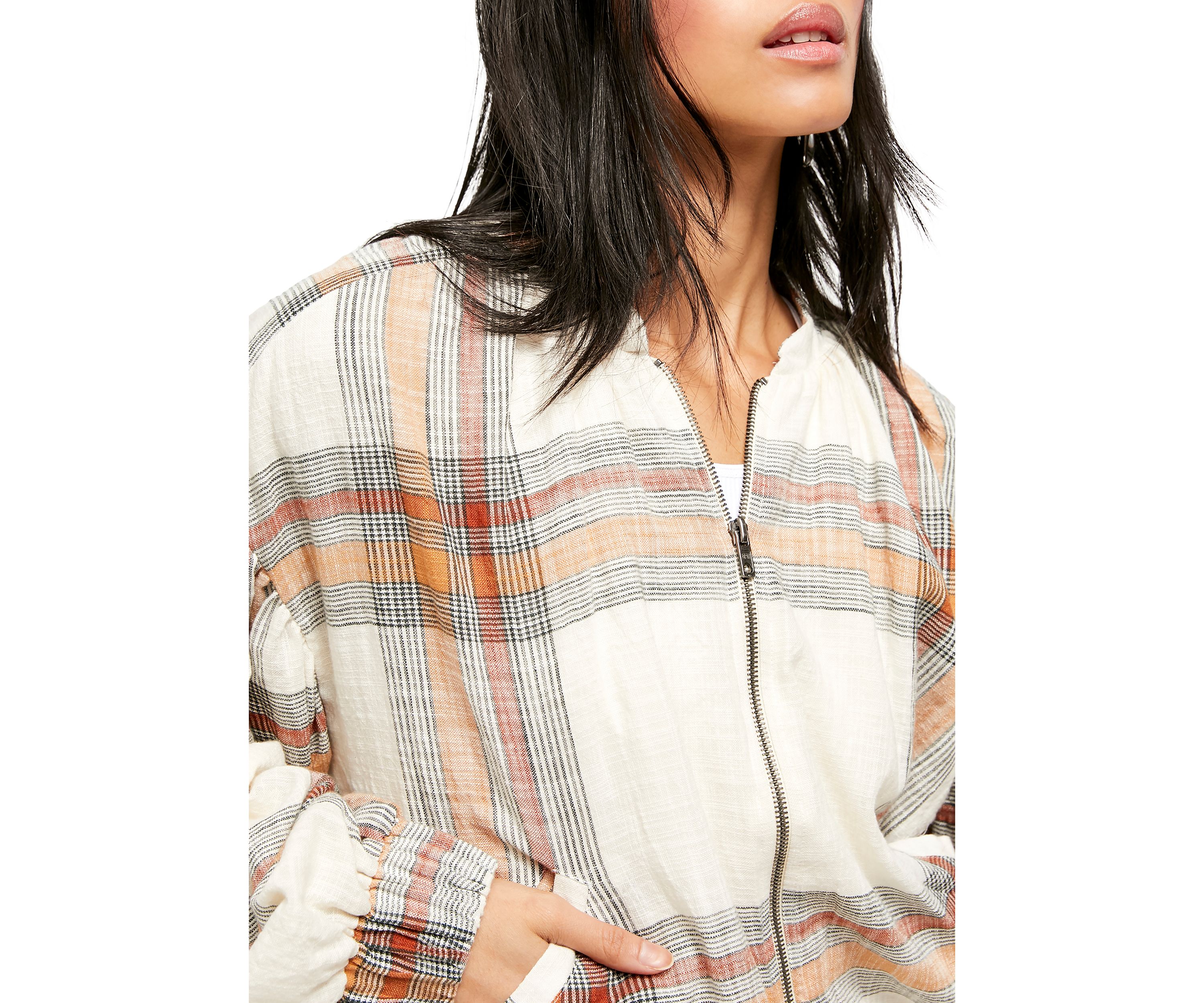 MATTIE PLAID BOMBER