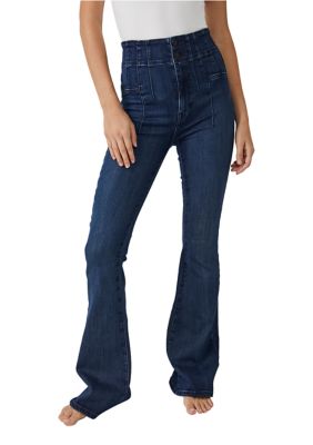 Free People - Jayde Flare Jeans Forest