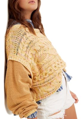 Free People Honey Cable Pullover Sweater | belk