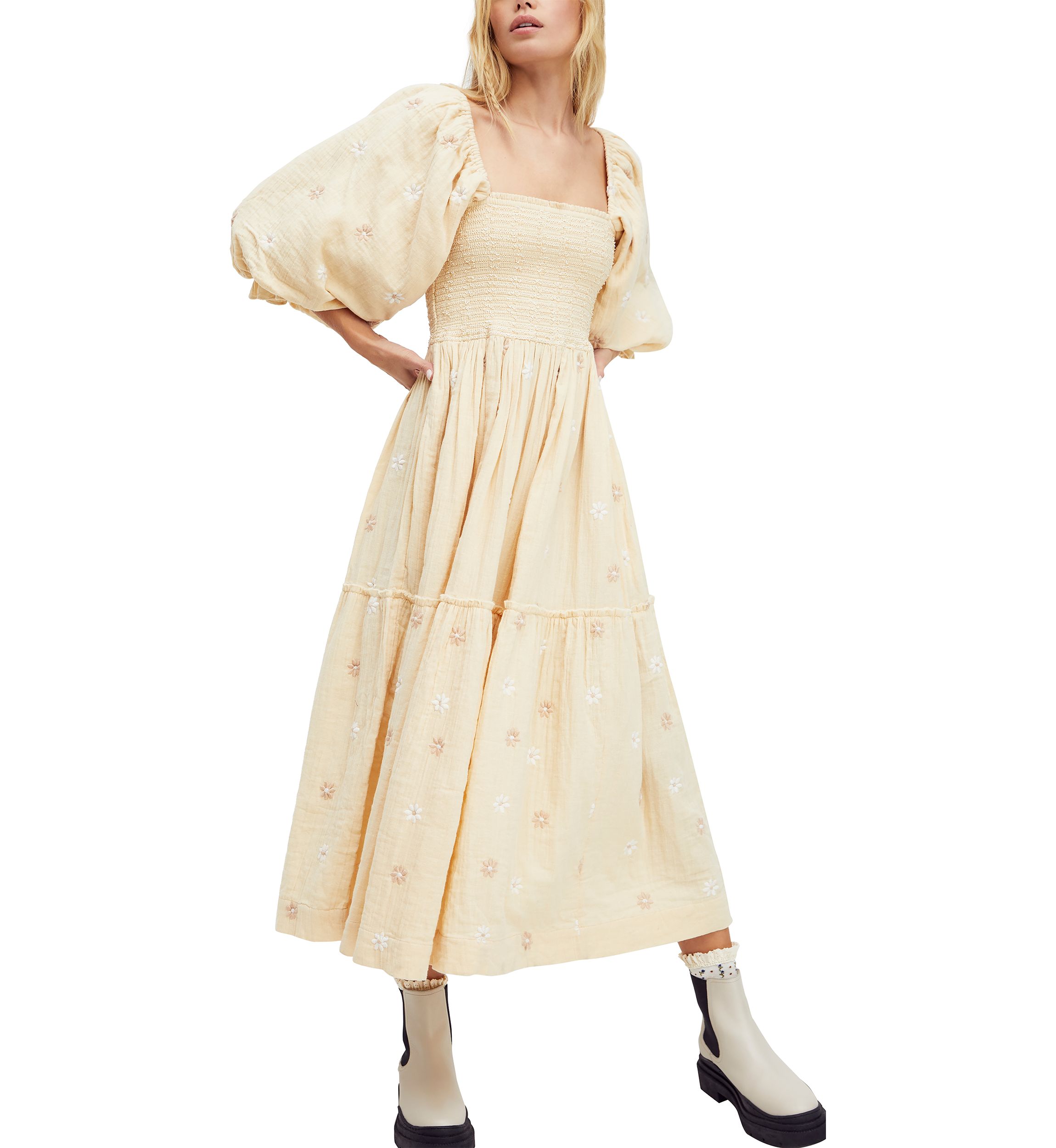 Dahlia Embroidered Maxi Dress