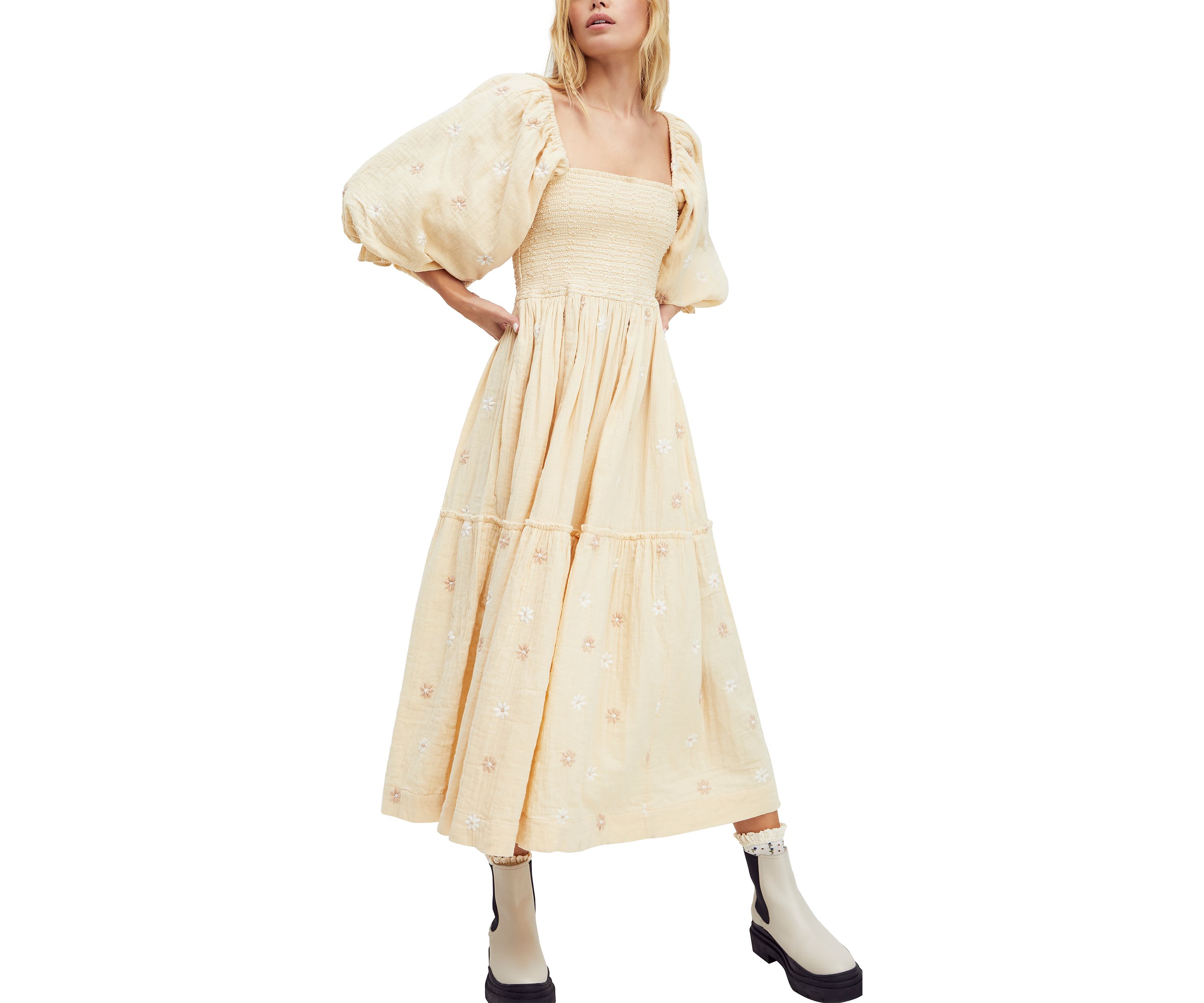 Dahlia Embroidered Maxi Dress
