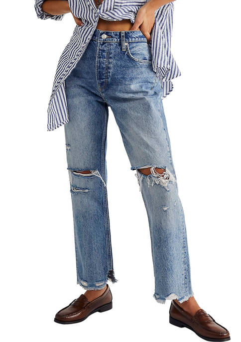Free People We The Free Tapered Baggy Jeans