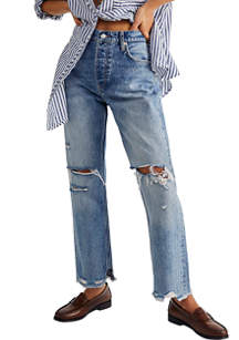Free People We The Free Tapered Baggy Jeans | belk