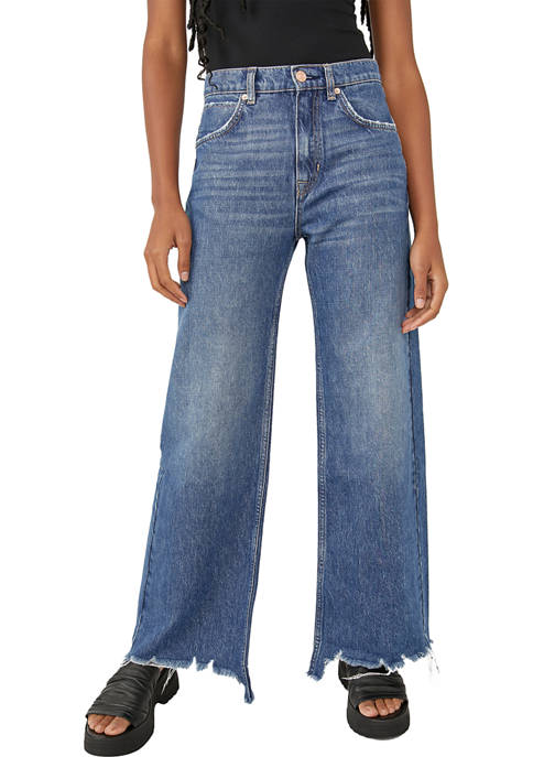 Free People Straight Up Baggy Jeans