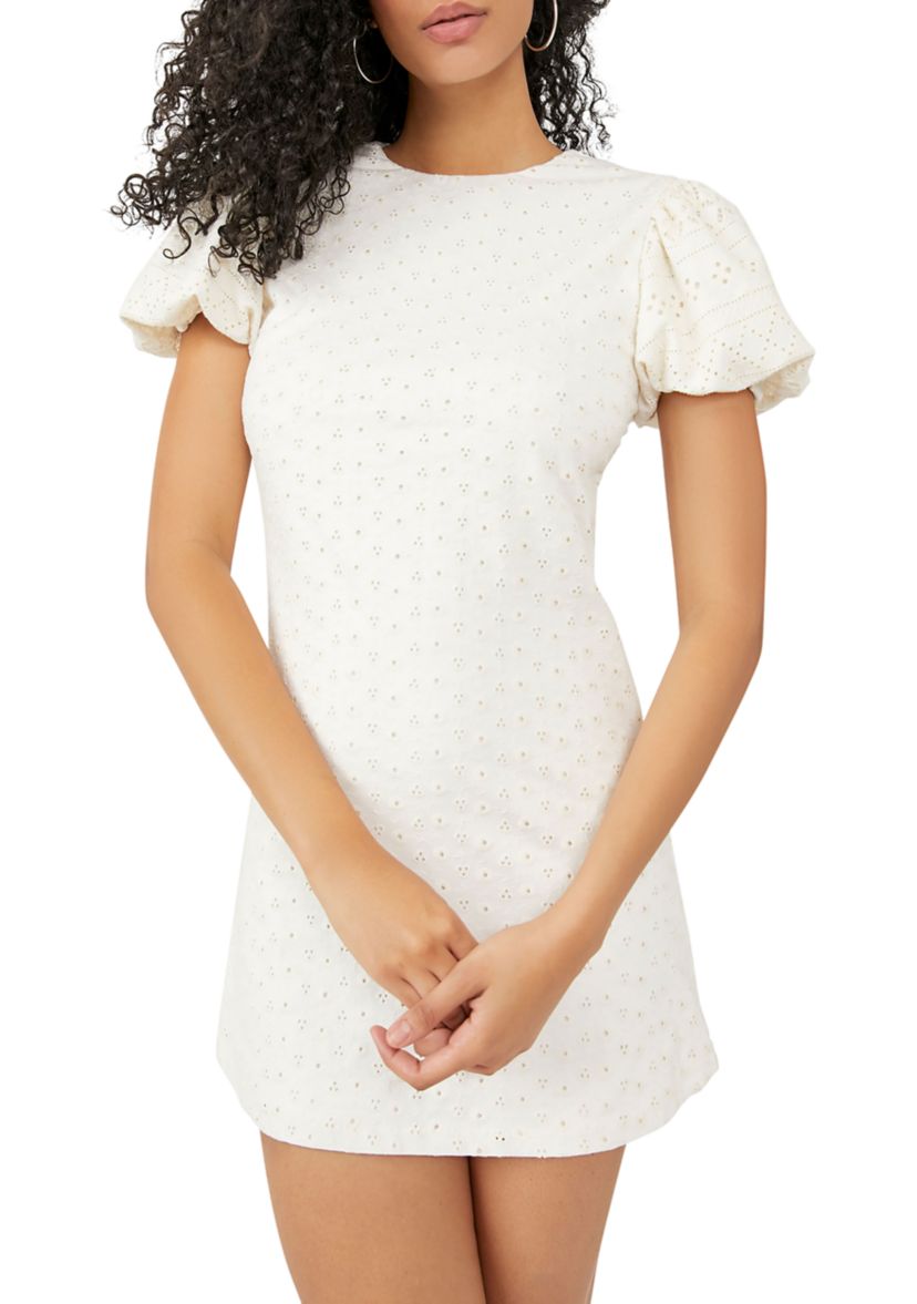 Apricot Rose Mini Dress 