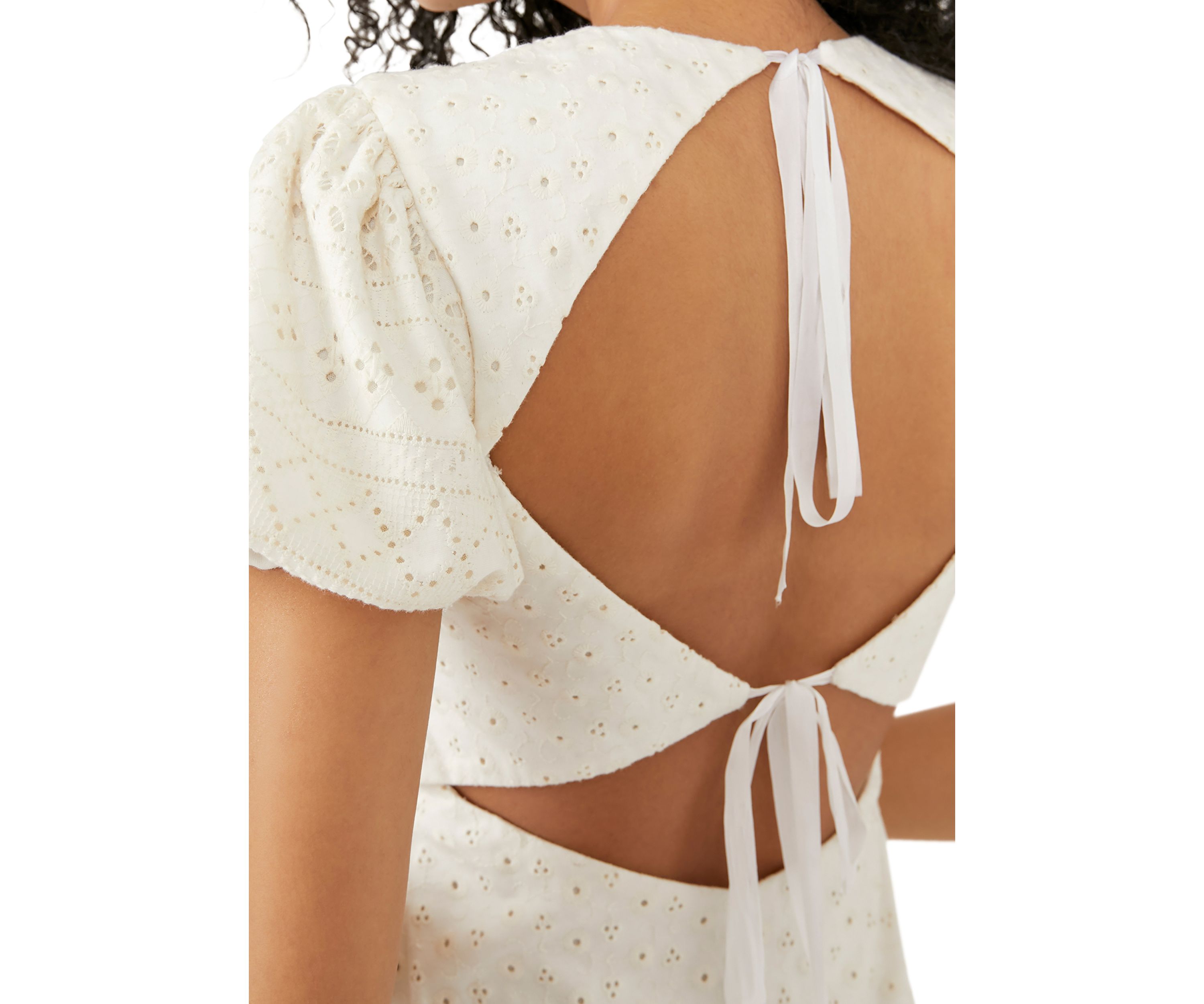 Apricot Rose Mini Dress 