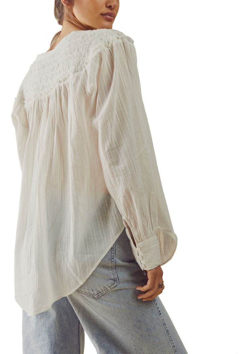 Marigold Button Down Top