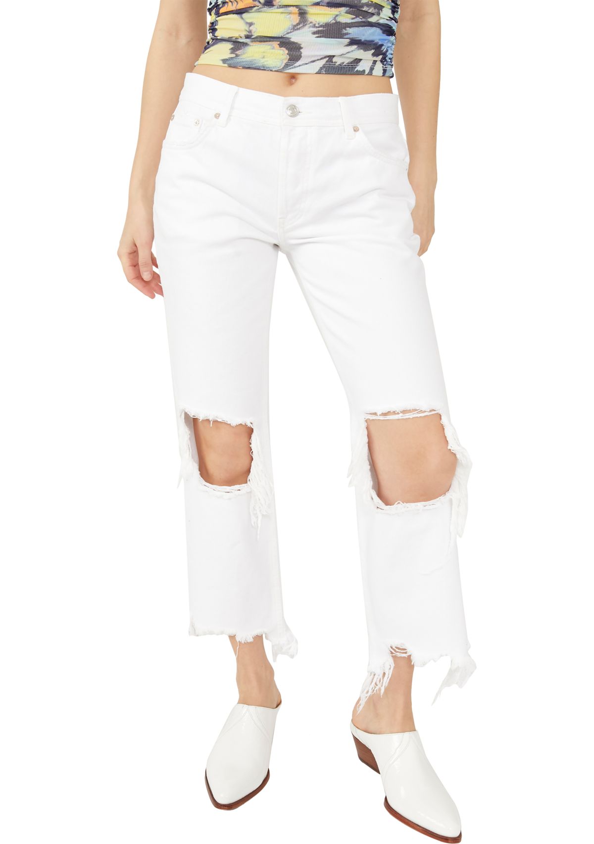 We The Free Maggie Mid Rise Straight Jeans