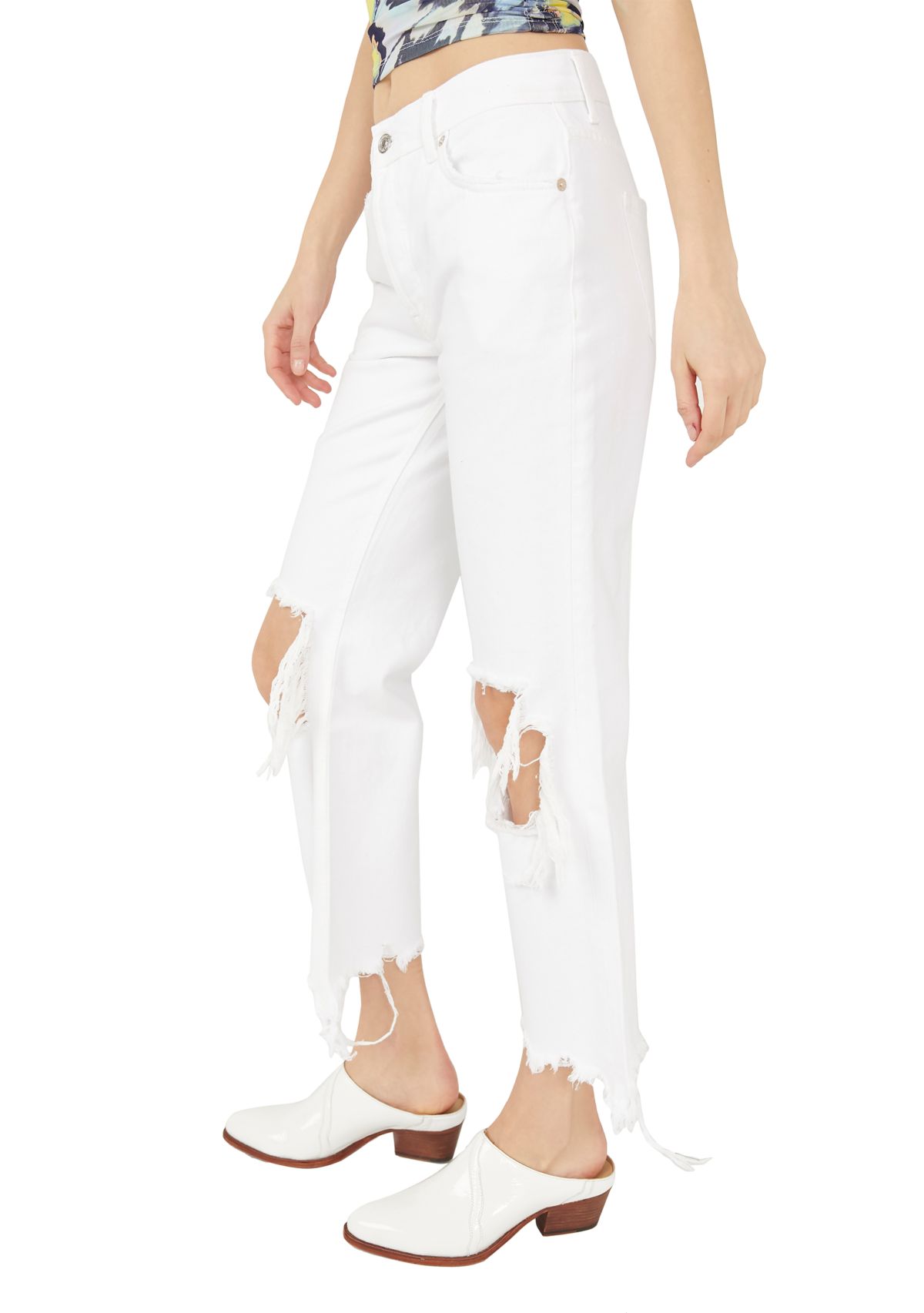 We The Free Maggie Mid Rise Straight Jeans