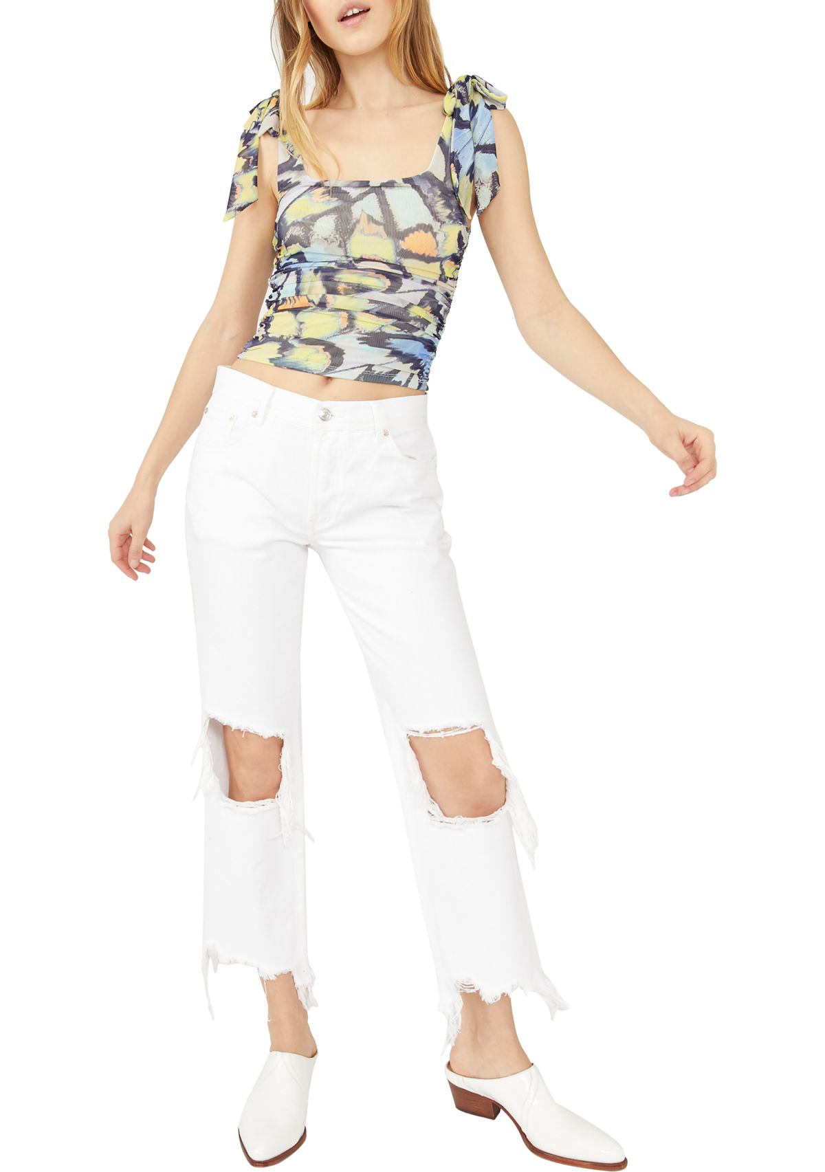 We The Free Maggie Mid Rise Straight Jeans