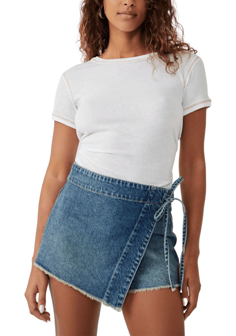 We The Free Emmy Denim Skort