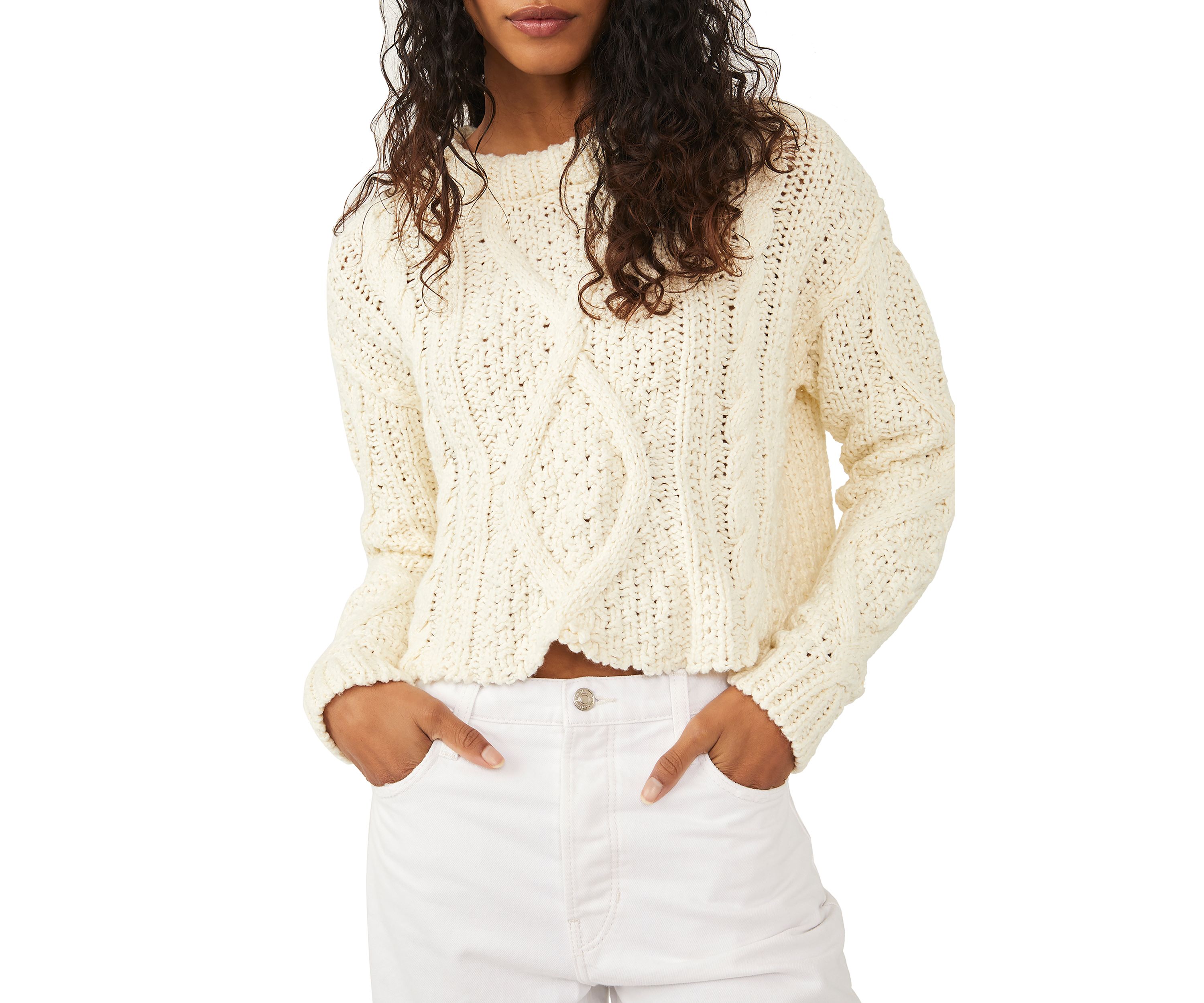 Cutting Edge Cable Knit Sweater