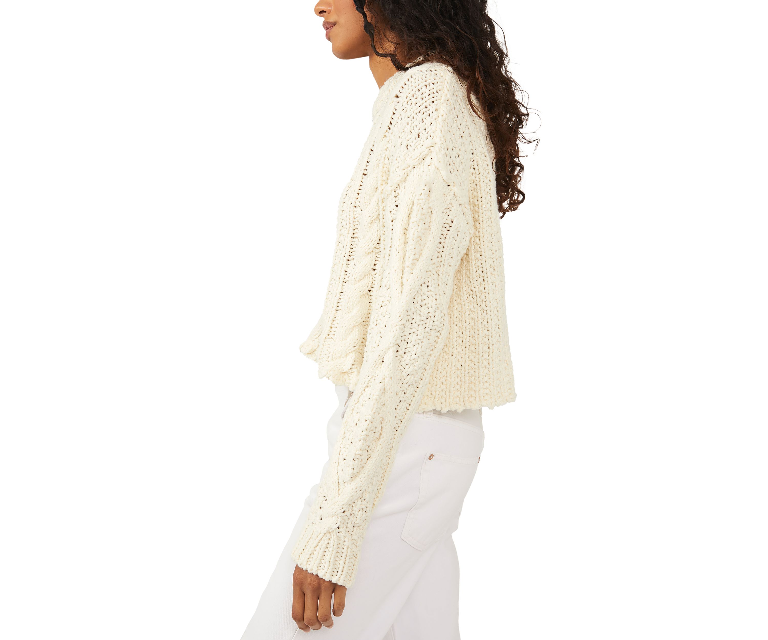 Cutting Edge Cable Knit Sweater
