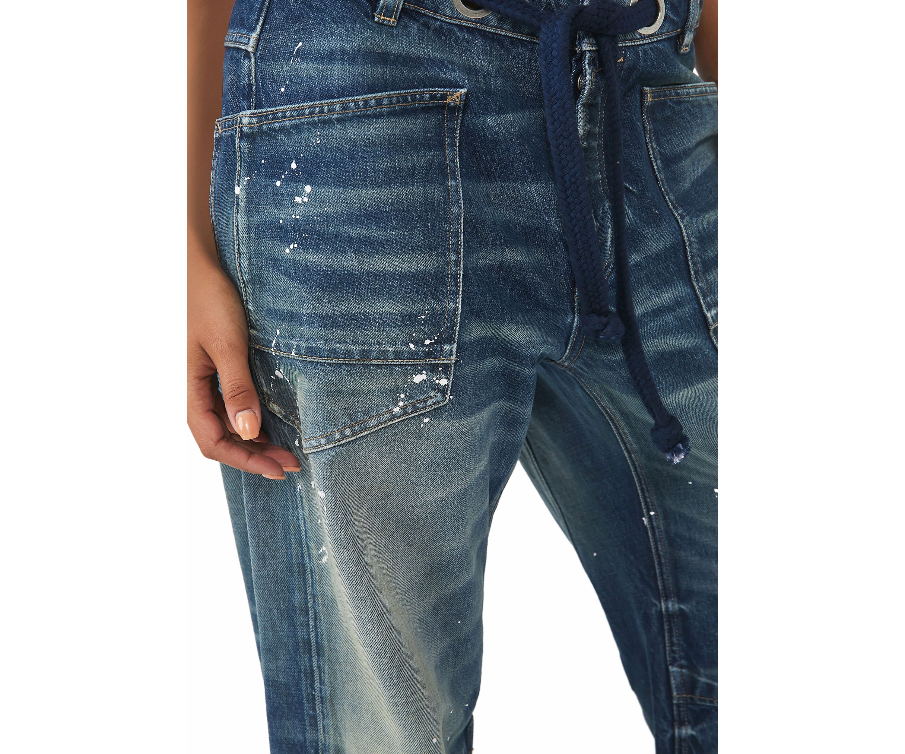 We The Free Moxie Low Slung Pull On Barrel Jeans