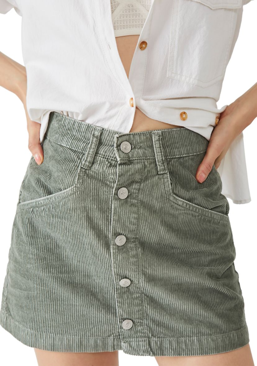 Ray Cord Mini Skirt