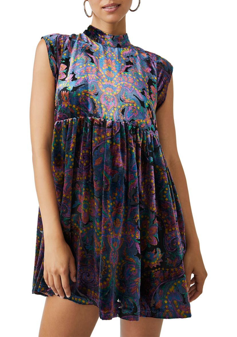 All the Time Velvet Mini Dress