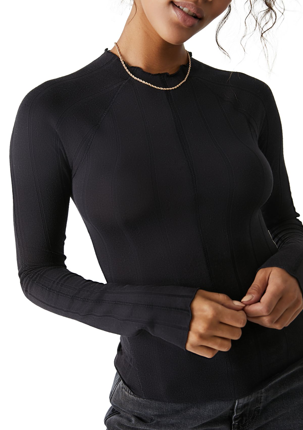 Free People Wide Eyed Mock Neck Top | Belk