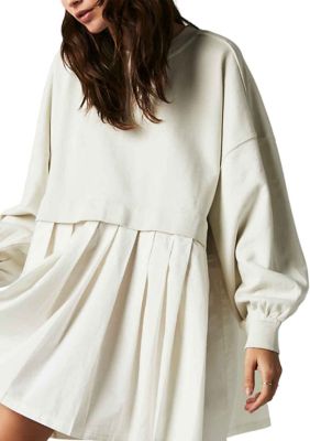 Free People Eleanor Layered Sweatshirt Minidress