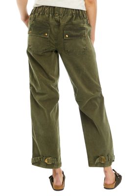 Free People South Bay Printed Utility Cargo Pants