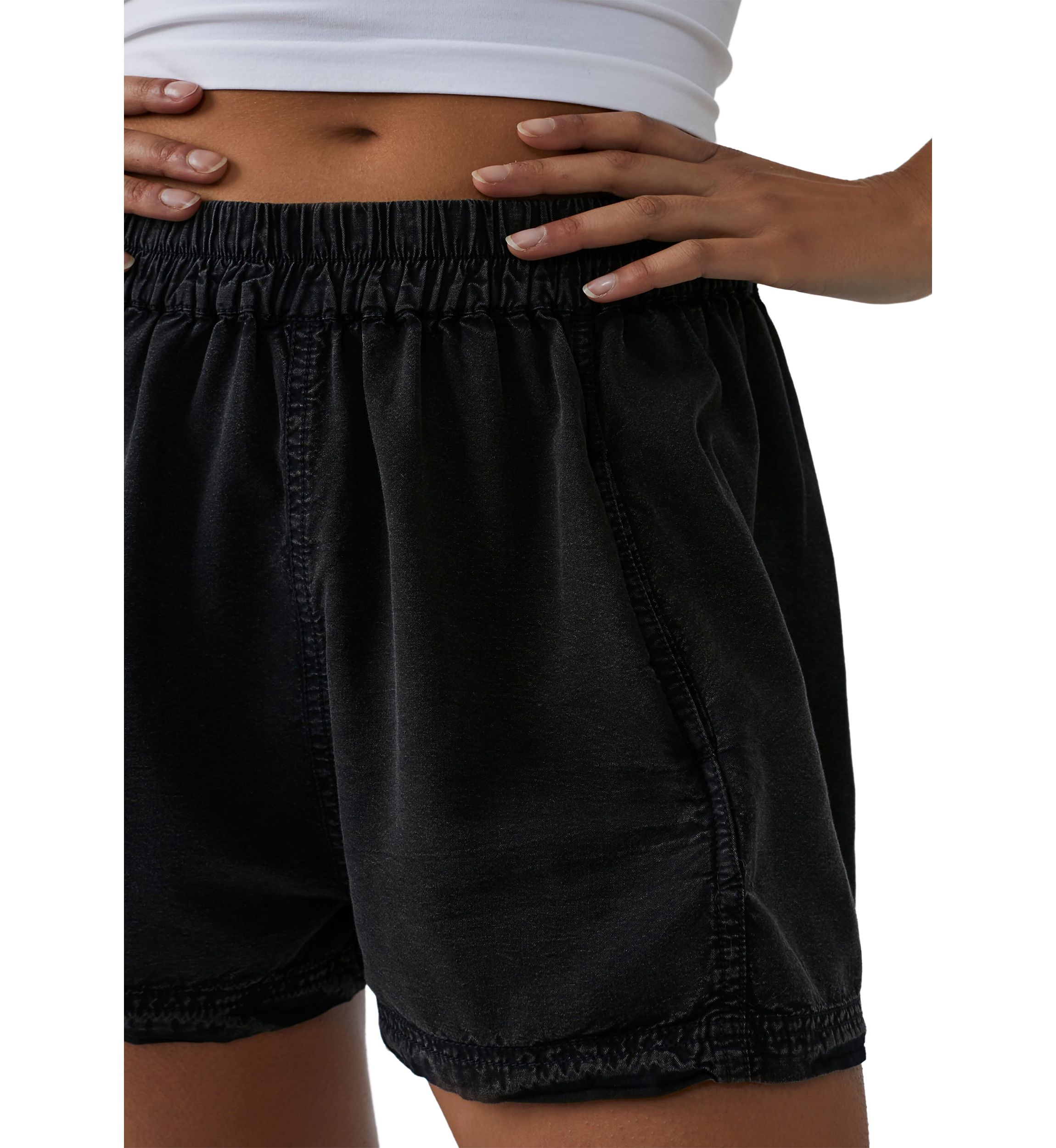 Get Free Poplin Pull On Shorts