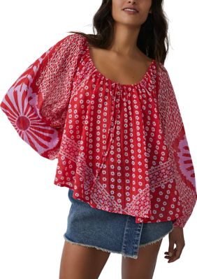 Free People Women's Elena Printed Top