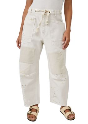 Free People Women's We The Free Moxie Pull-On Barrel Jeans