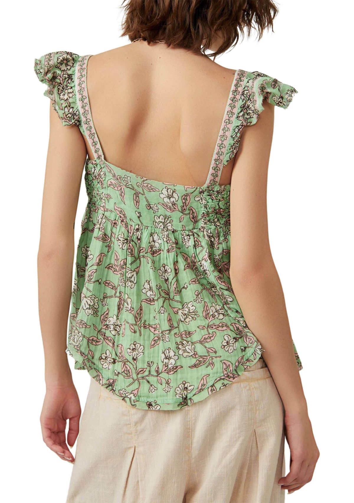Nala Printed Babydoll Top