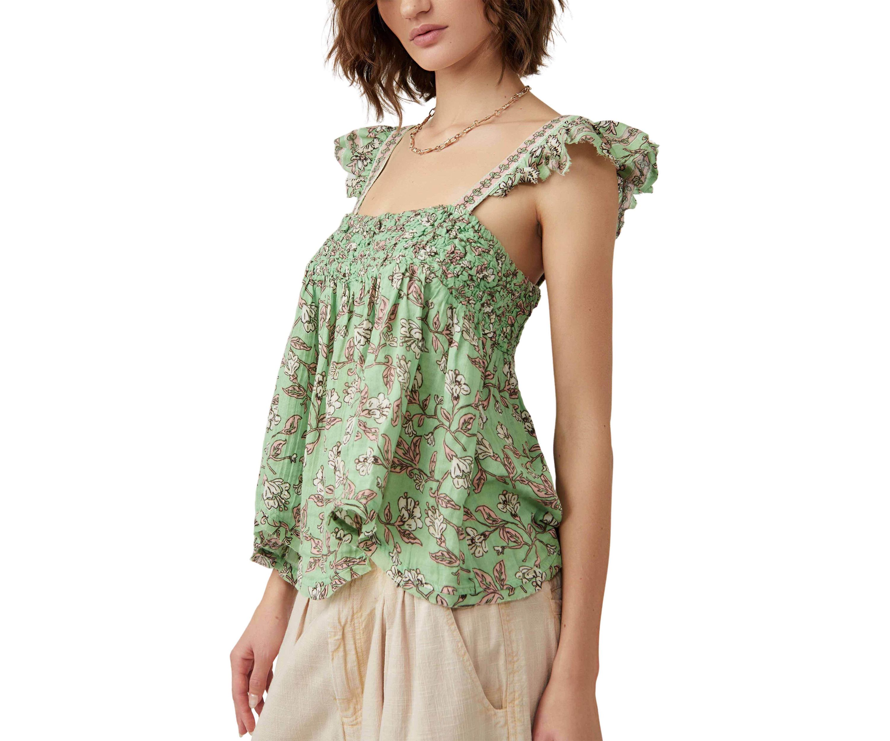 Nala Printed Babydoll Top